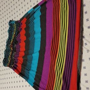 COPY - Colorful striped pool cover up